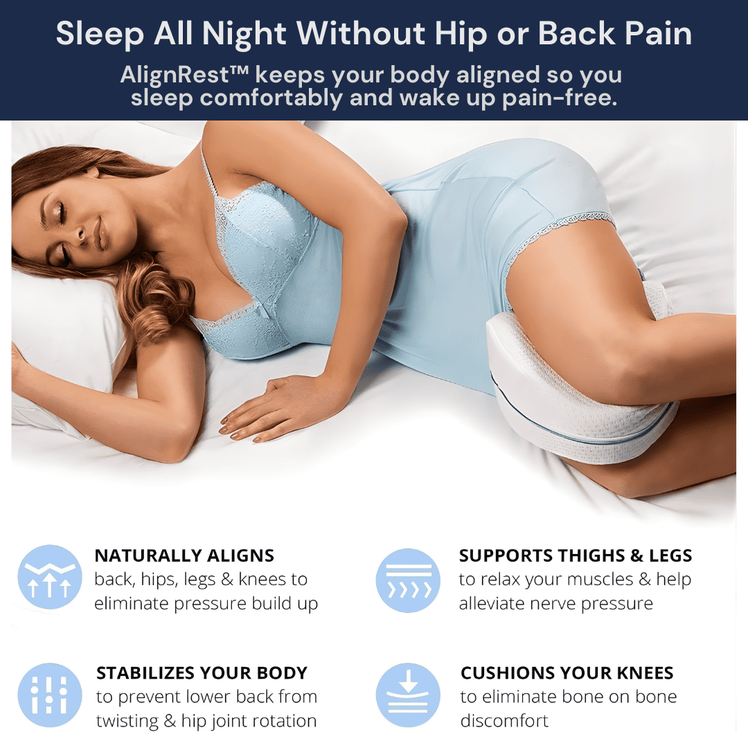 AlignRest™ Hip & Spine Alignment Pillow for Side Sleepers