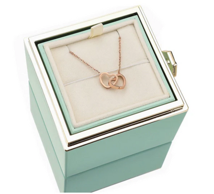 Eternal Rose With Engraved Necklace Gift Set